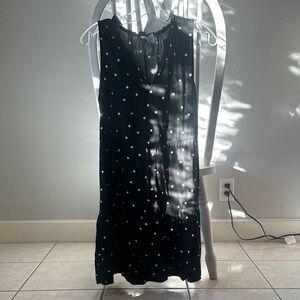 GAP Black and White Polka Dot Midi Dress